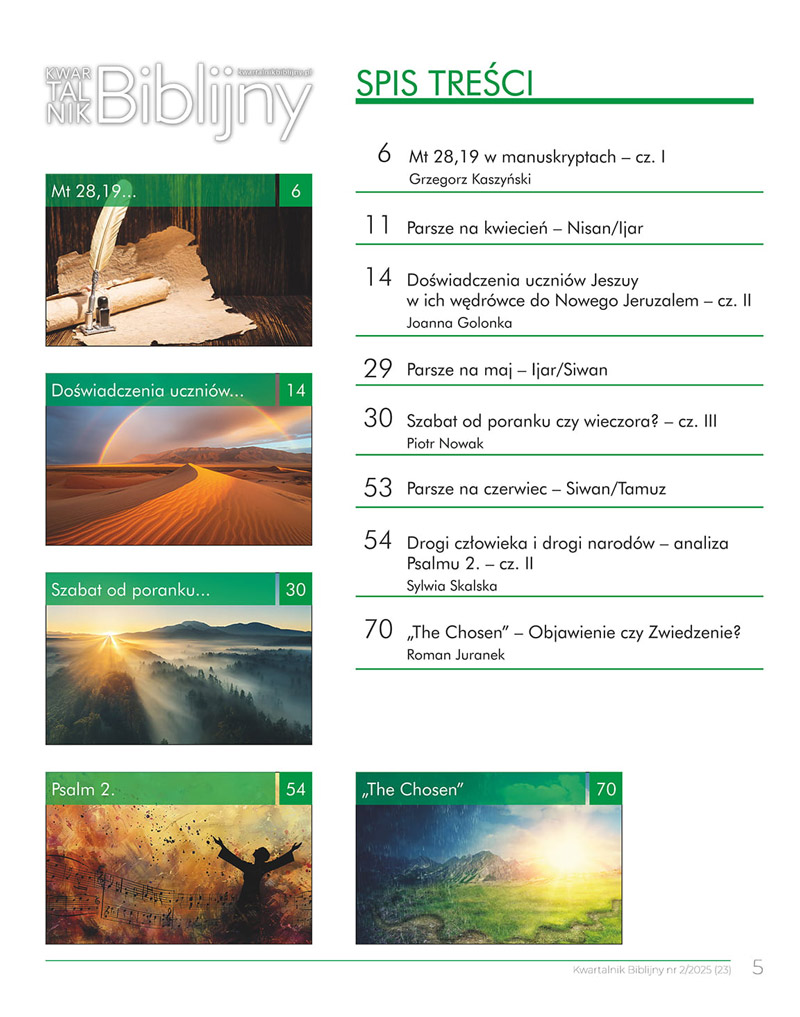 Kwartalnik Biblijny nr 23, 2/2025