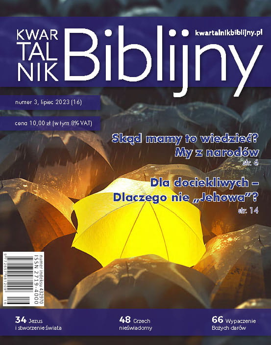 Kwartalnik Biblijny nr 13, 4/2022